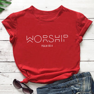 Psalm 66:4 Women's T-Shirt