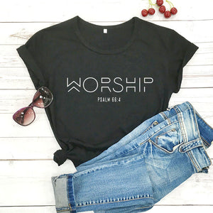 Psalm 66:4 Women's T-Shirt