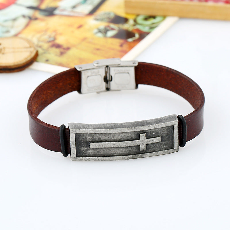 Christian Cowhide Bracelet