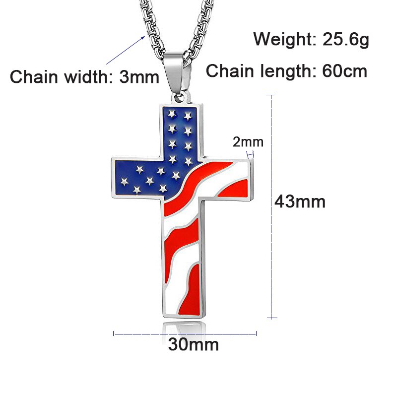 USA Christian Cross