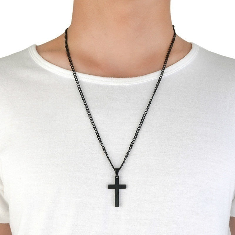 Steel Cross Pendant