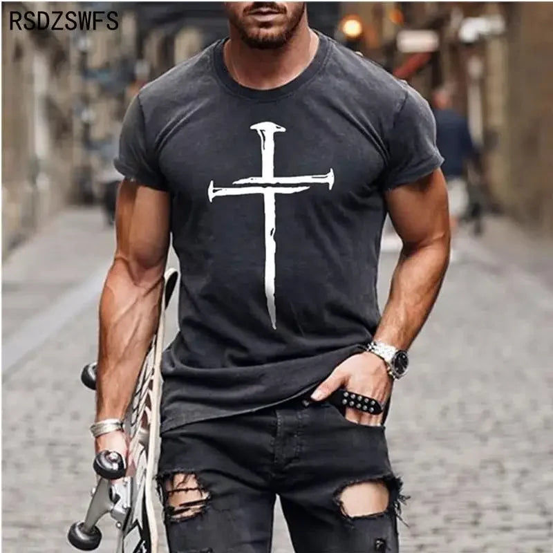 Cross Nail Graphic Tee