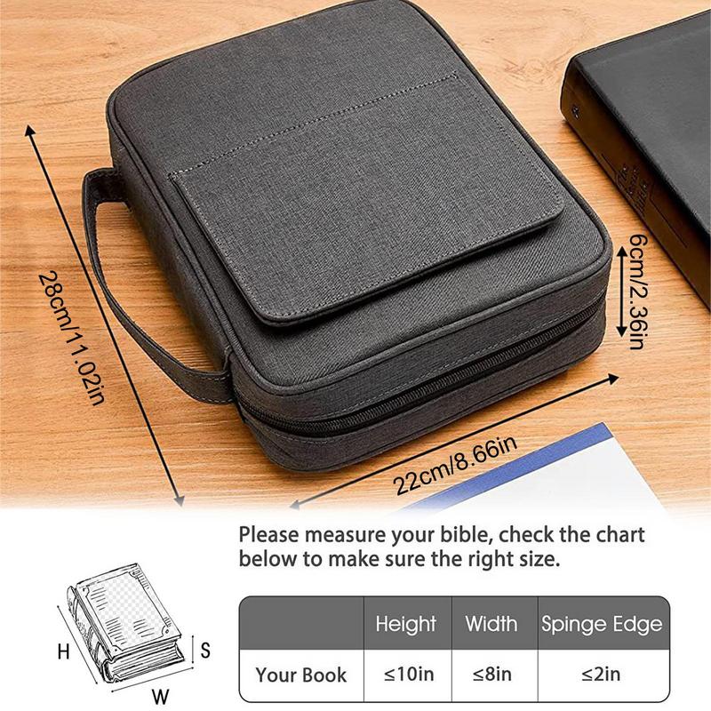 Grey Bible Cover with Stand